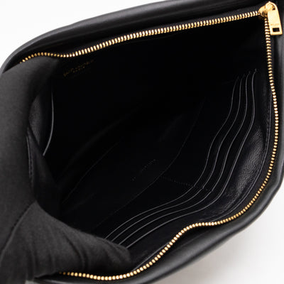 Calypso Pillow Pouch Black Leather