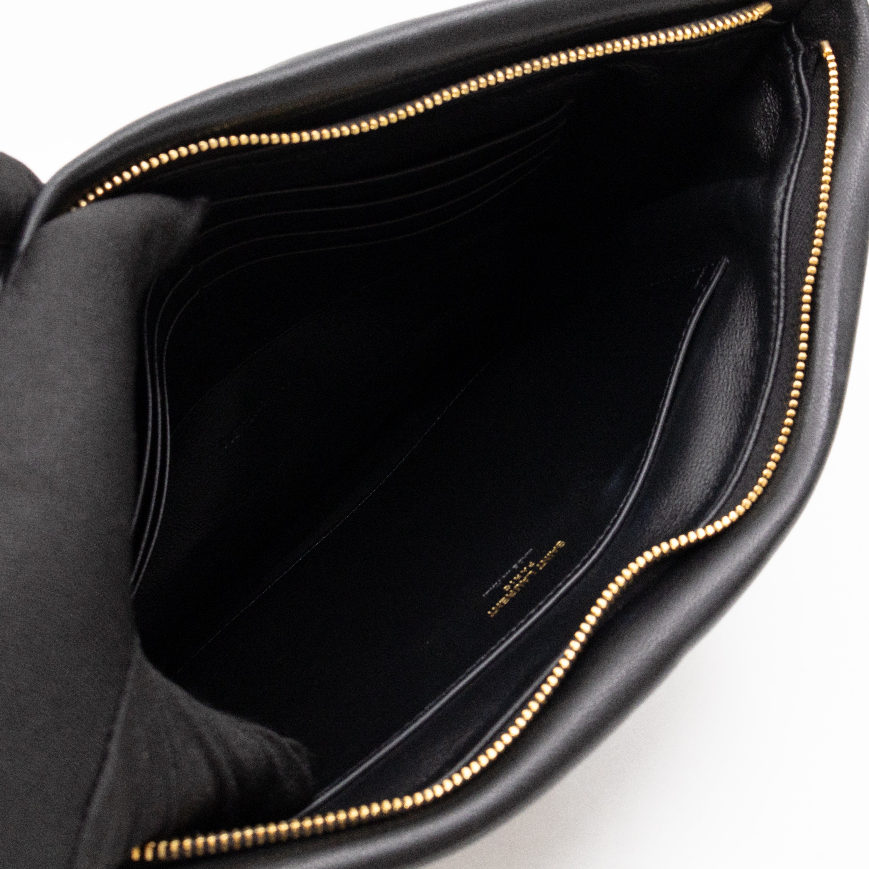 Calypso Pillow Pouch Black Leather
