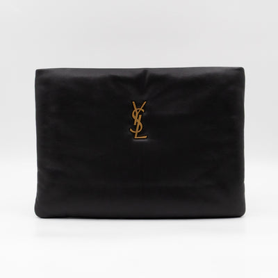 Calypso Pillow Pouch Black Leather