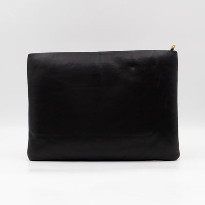 Calypso Pillow Pouch Black Leather