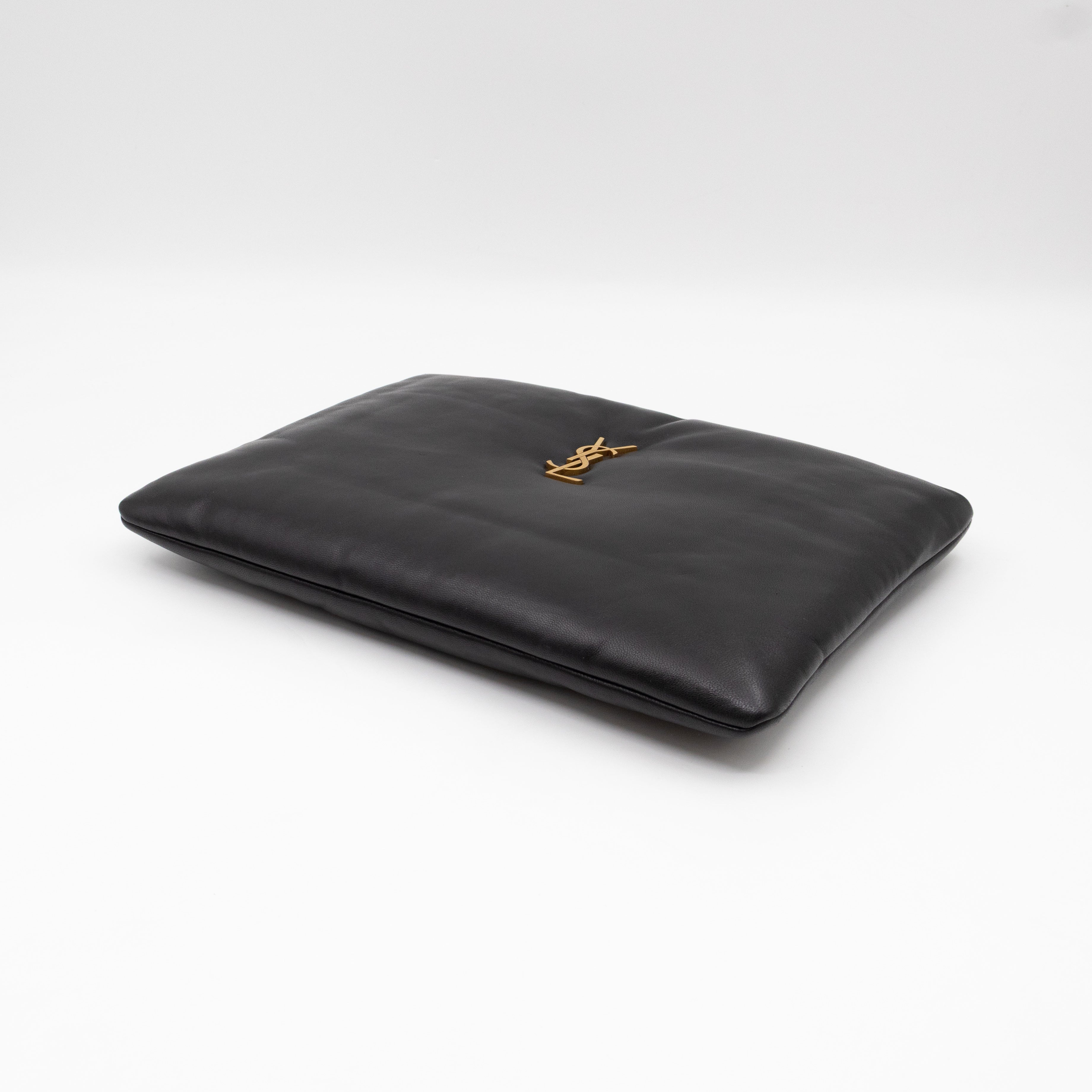 Calypso Pillow Pouch Black Leather