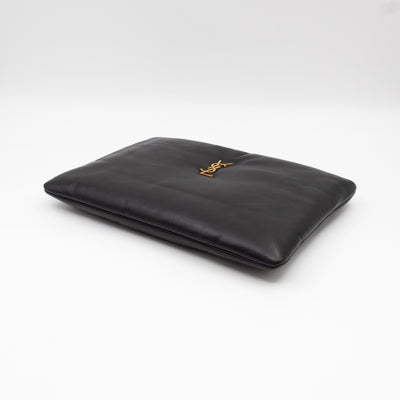 Calypso Pillow Pouch Black Leather