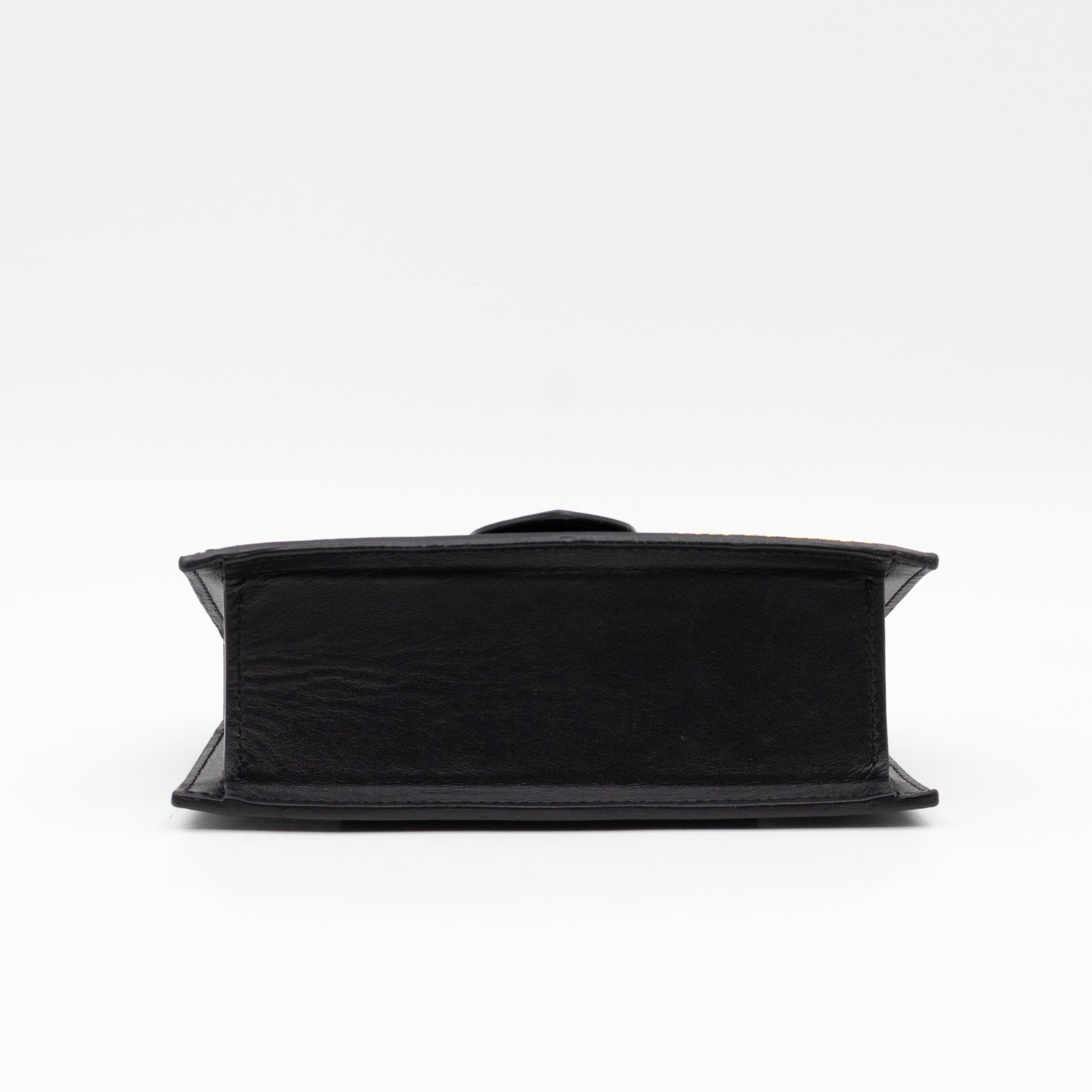 Bambino Mini Black Leather
