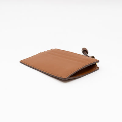 Card Key Holder Cognac Leather