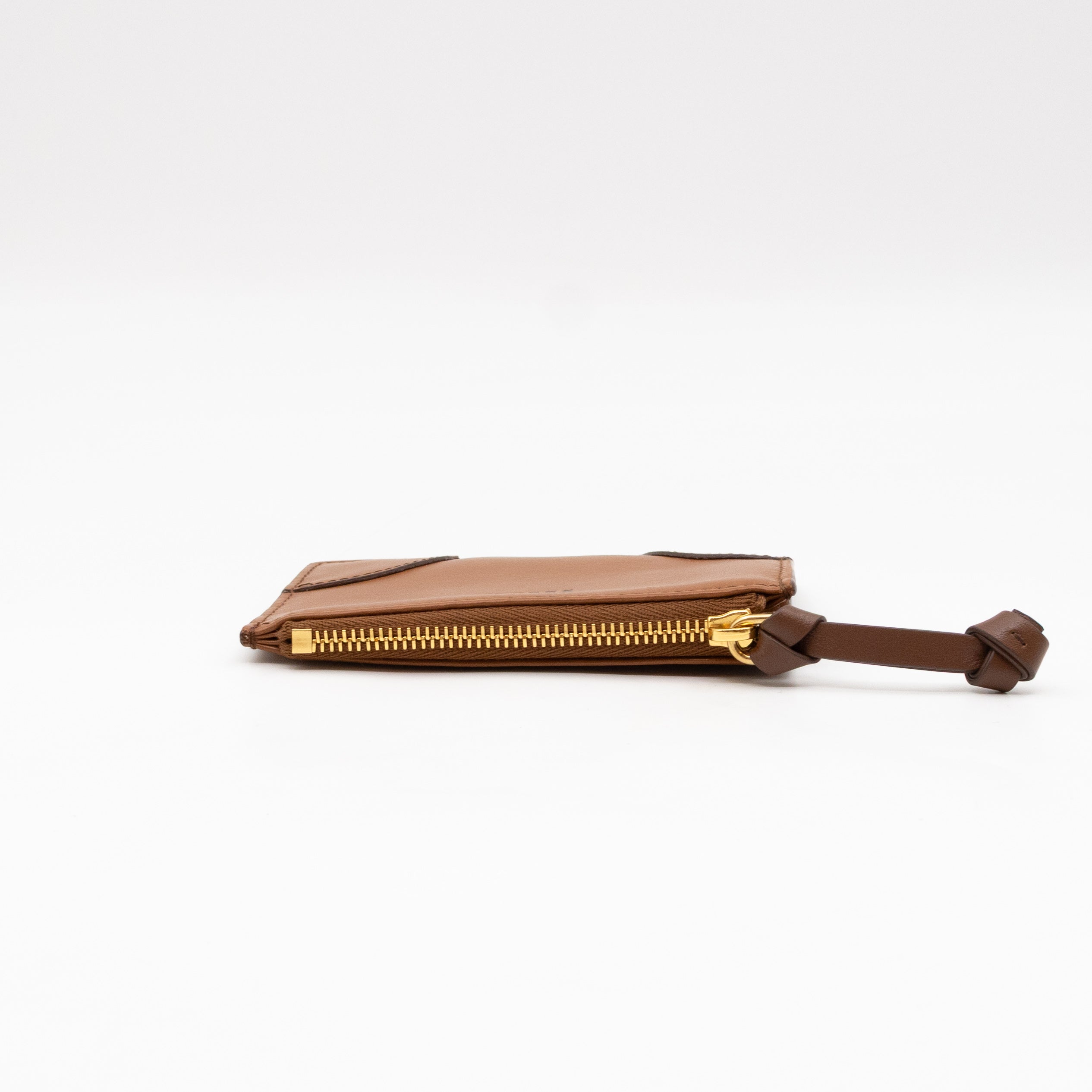 Card Key Holder Cognac Leather