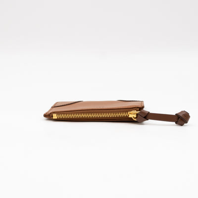 Card Key Holder Cognac Leather