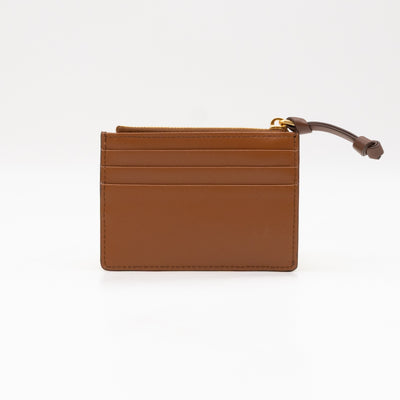 Card Key Holder Cognac Leather