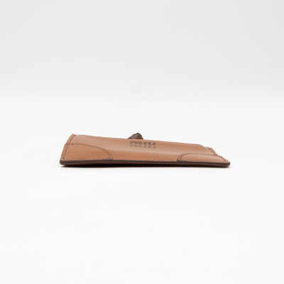 Card Key Holder Cognac Leather