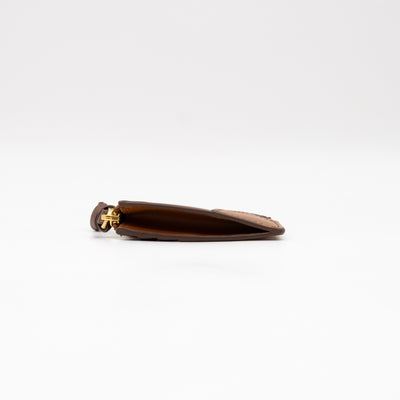 Card Key Holder Cognac Leather