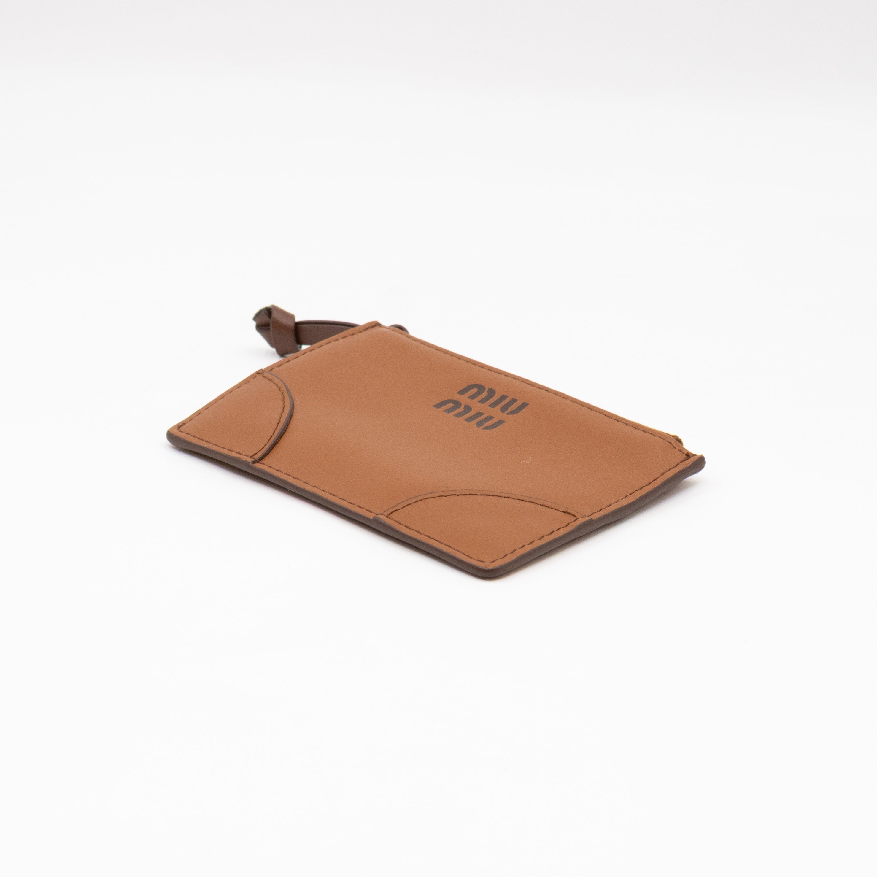 Card Key Holder Cognac Leather