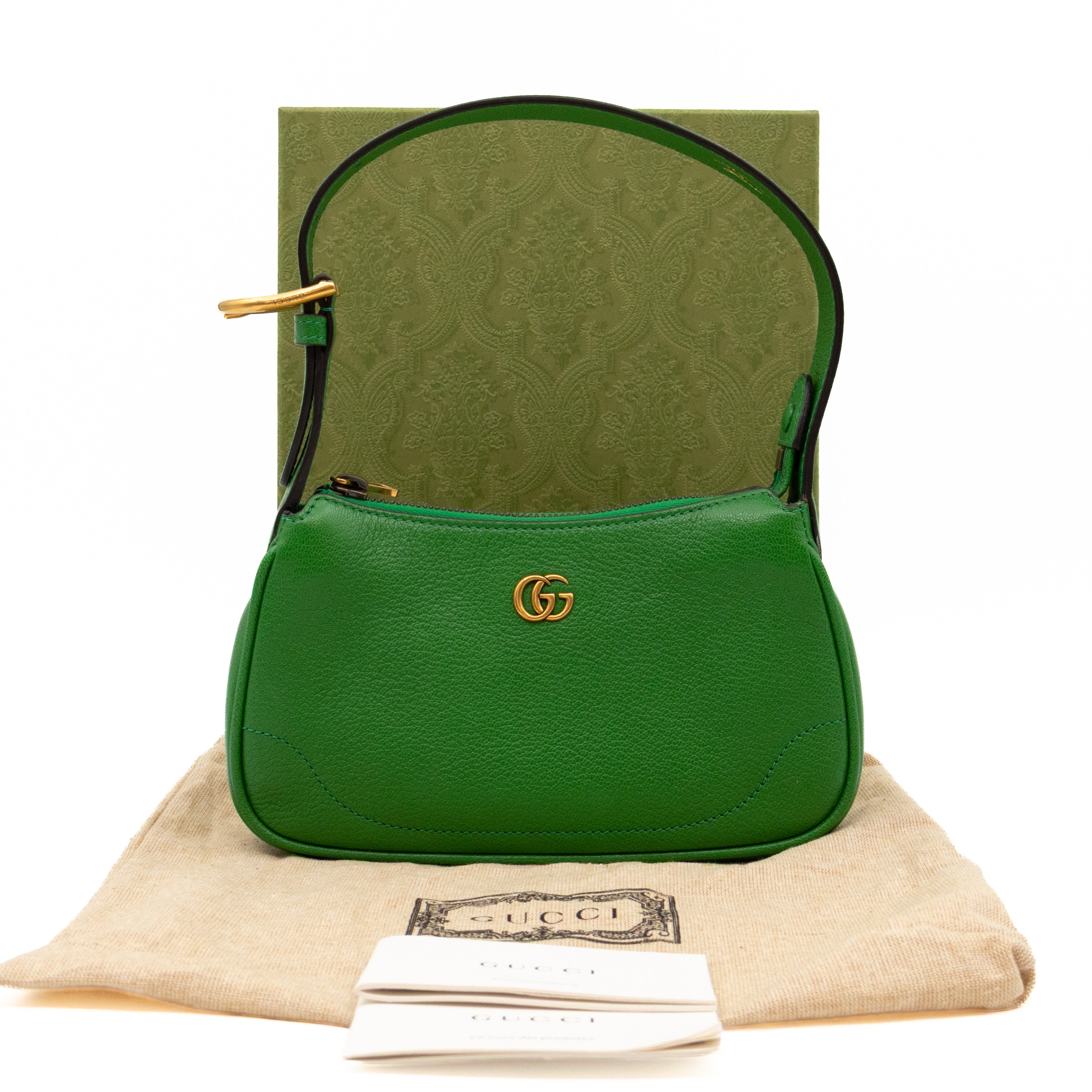 Aphrodite Mini Green Leather