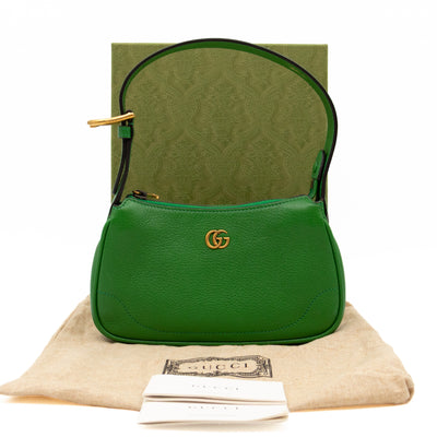 Aphrodite Mini Green Leather