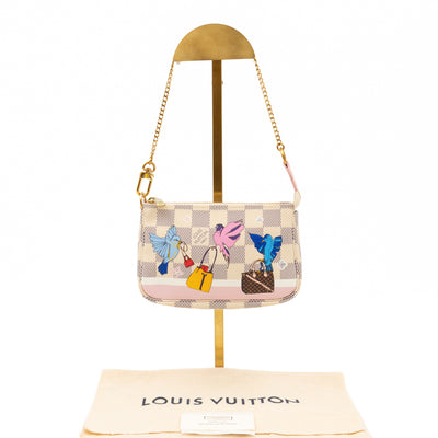 Mini Pochette Accessoires Damier Azur Christmas Animation