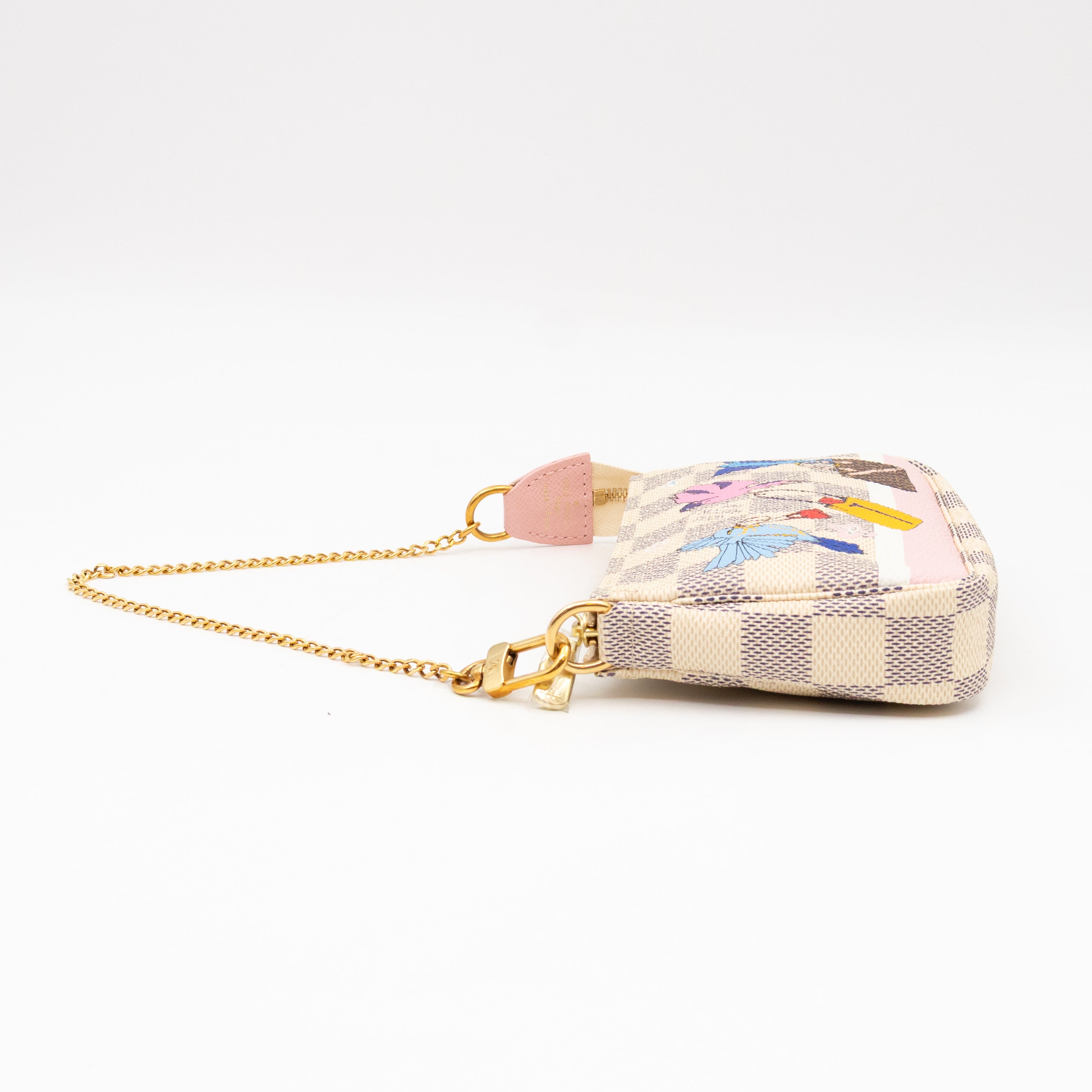 Mini Pochette Accessoires Damier Azur Christmas Animation