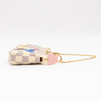 Mini Pochette Accessoires Damier Azur Christmas Animation