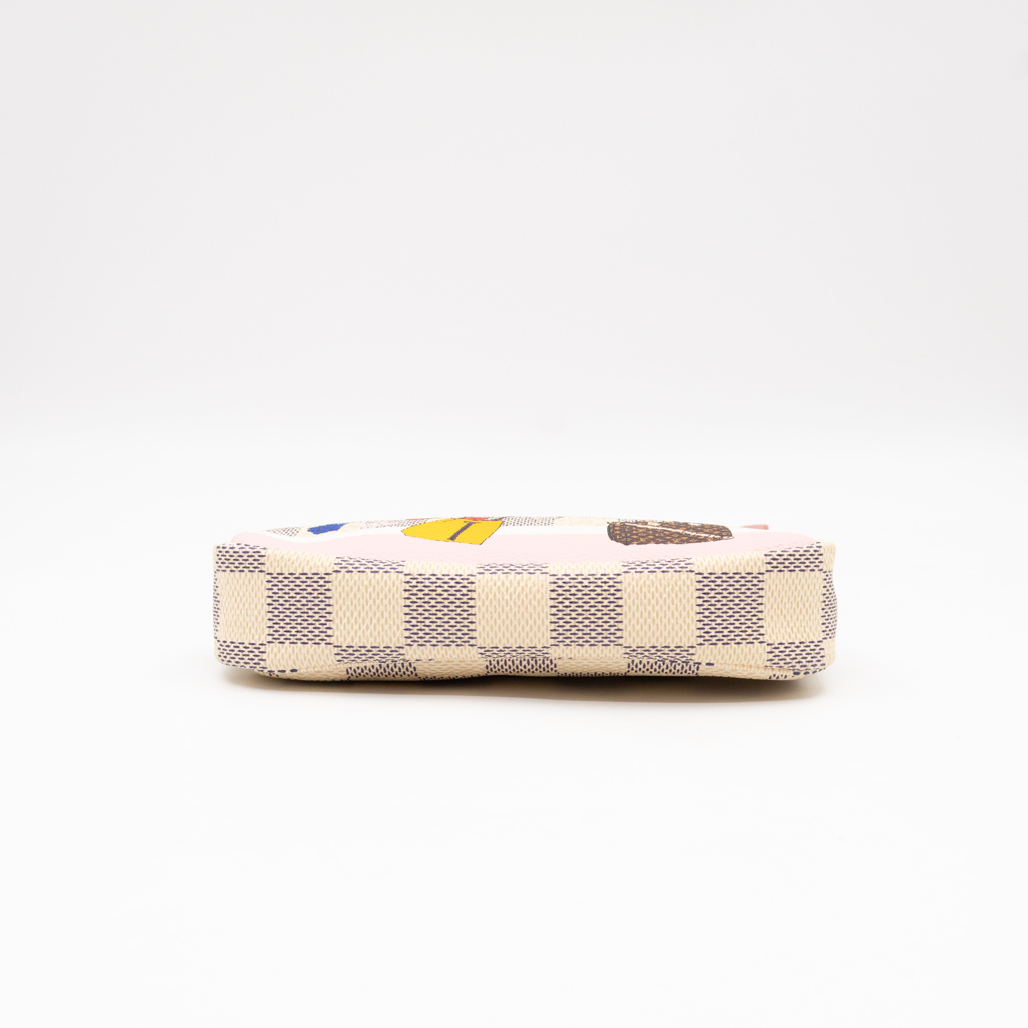 Mini Pochette Accessoires Damier Azur Christmas Animation