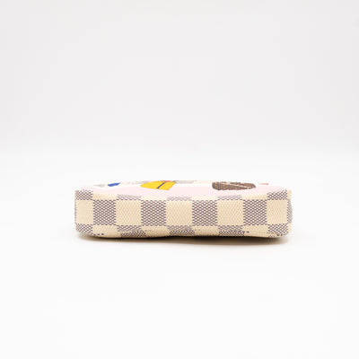 Mini Pochette Accessoires Damier Azur Christmas Animation
