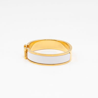 Clic H Bracelet PM White & Gold