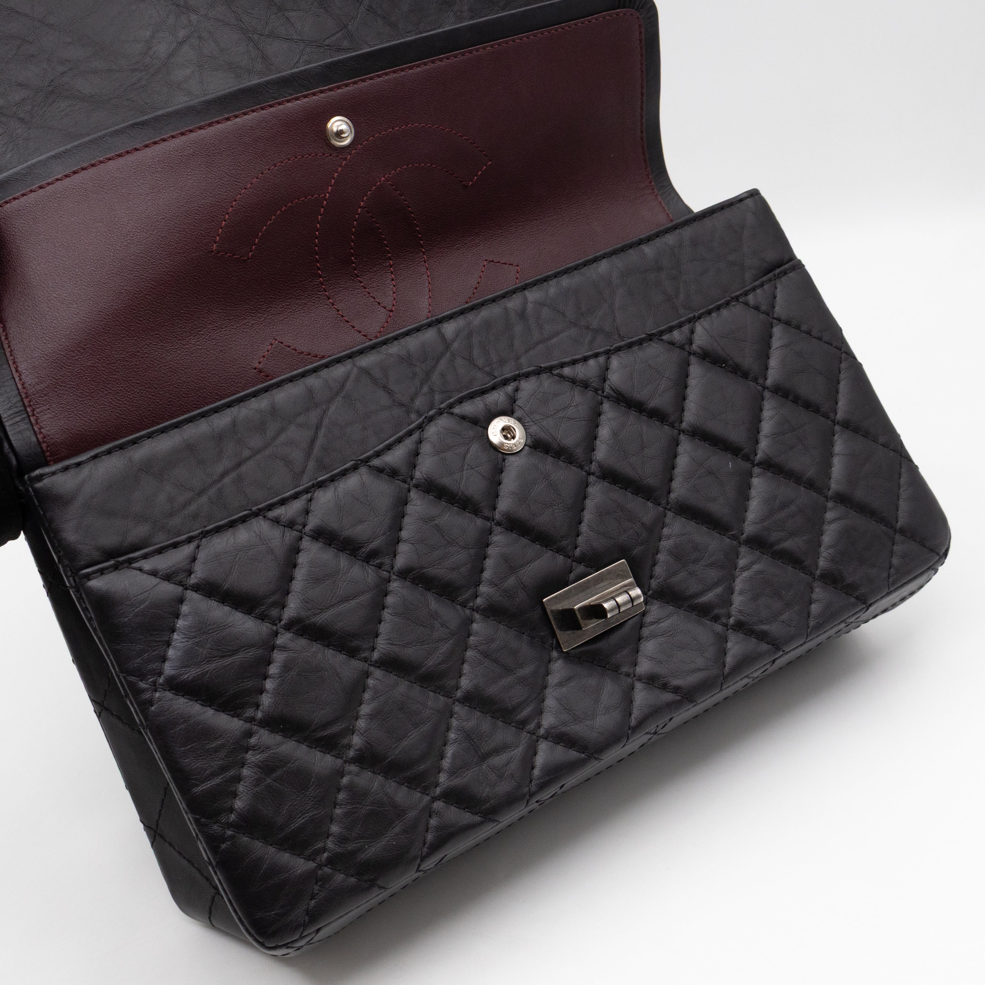 2.55 Reissue 226 Double Flap Bag Black Leather