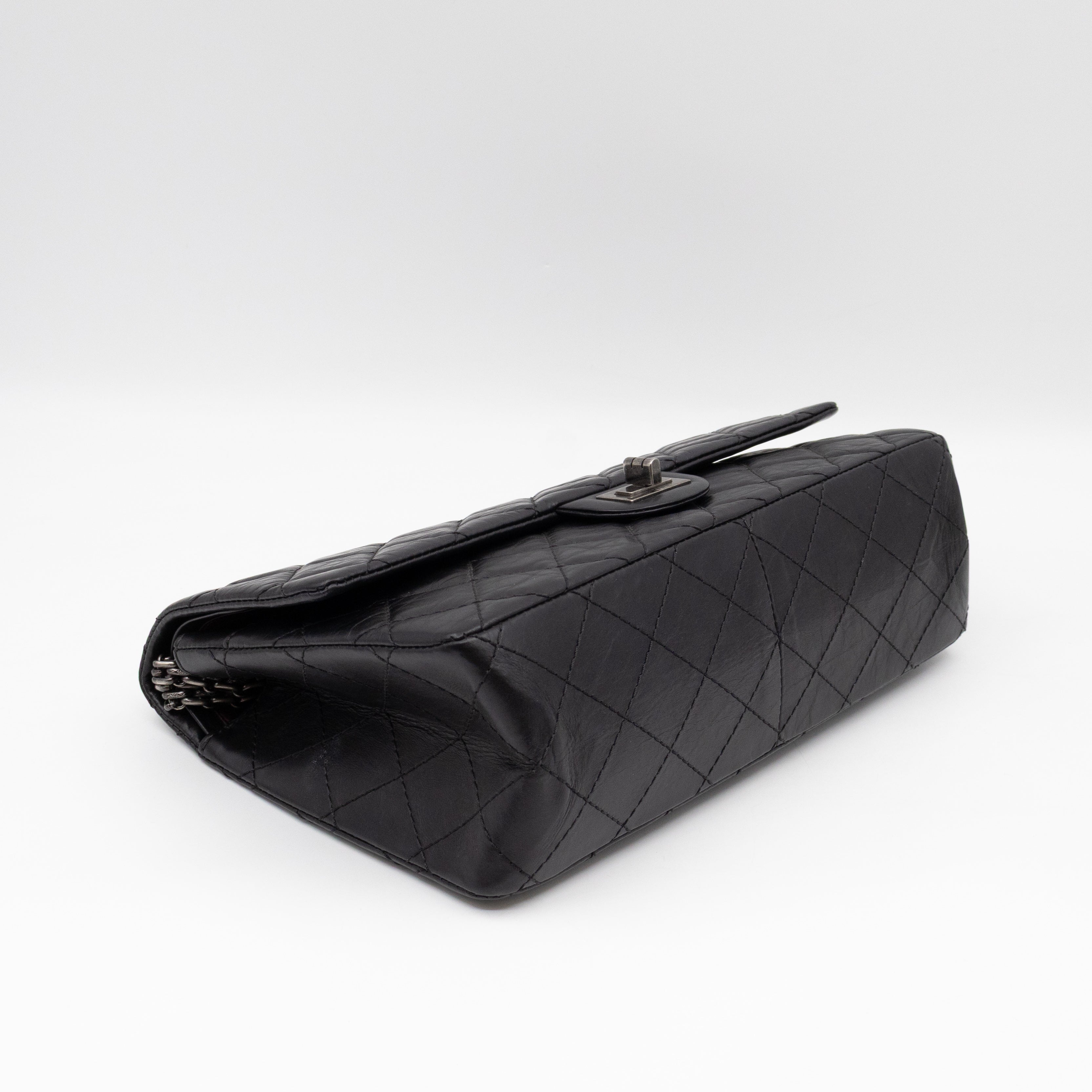 2.55 Reissue 226 Double Flap Bag Black Leather