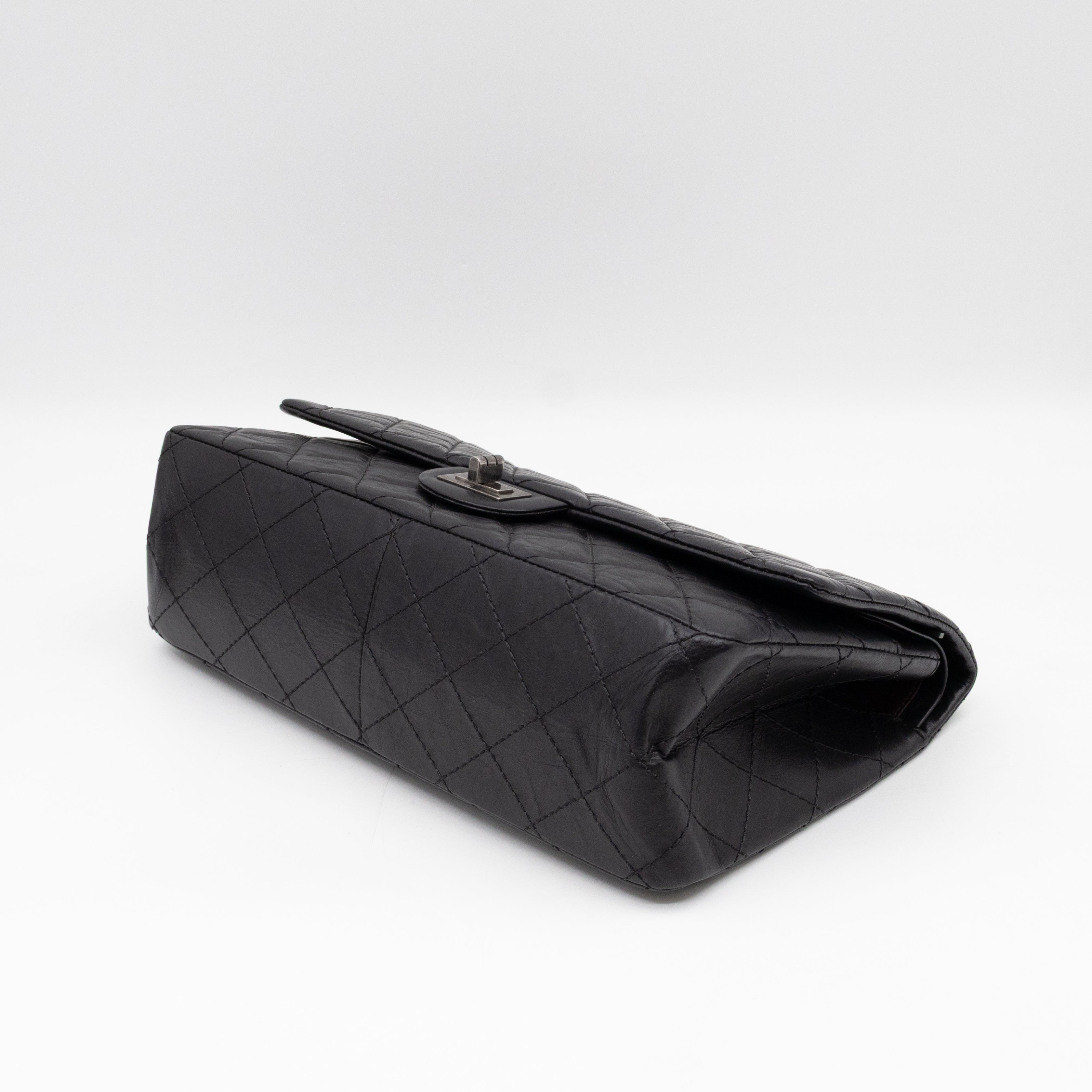 2.55 Reissue 226 Double Flap Bag Black Leather