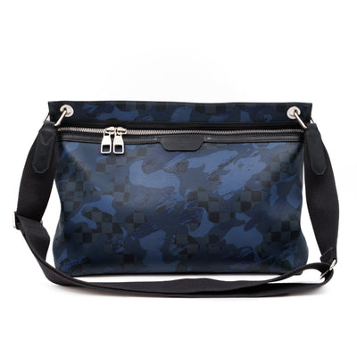 Hunter Messenger Damier Cobalt Camouflage Blue