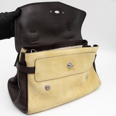 Alexa Top Handle Wild Primrose Suede