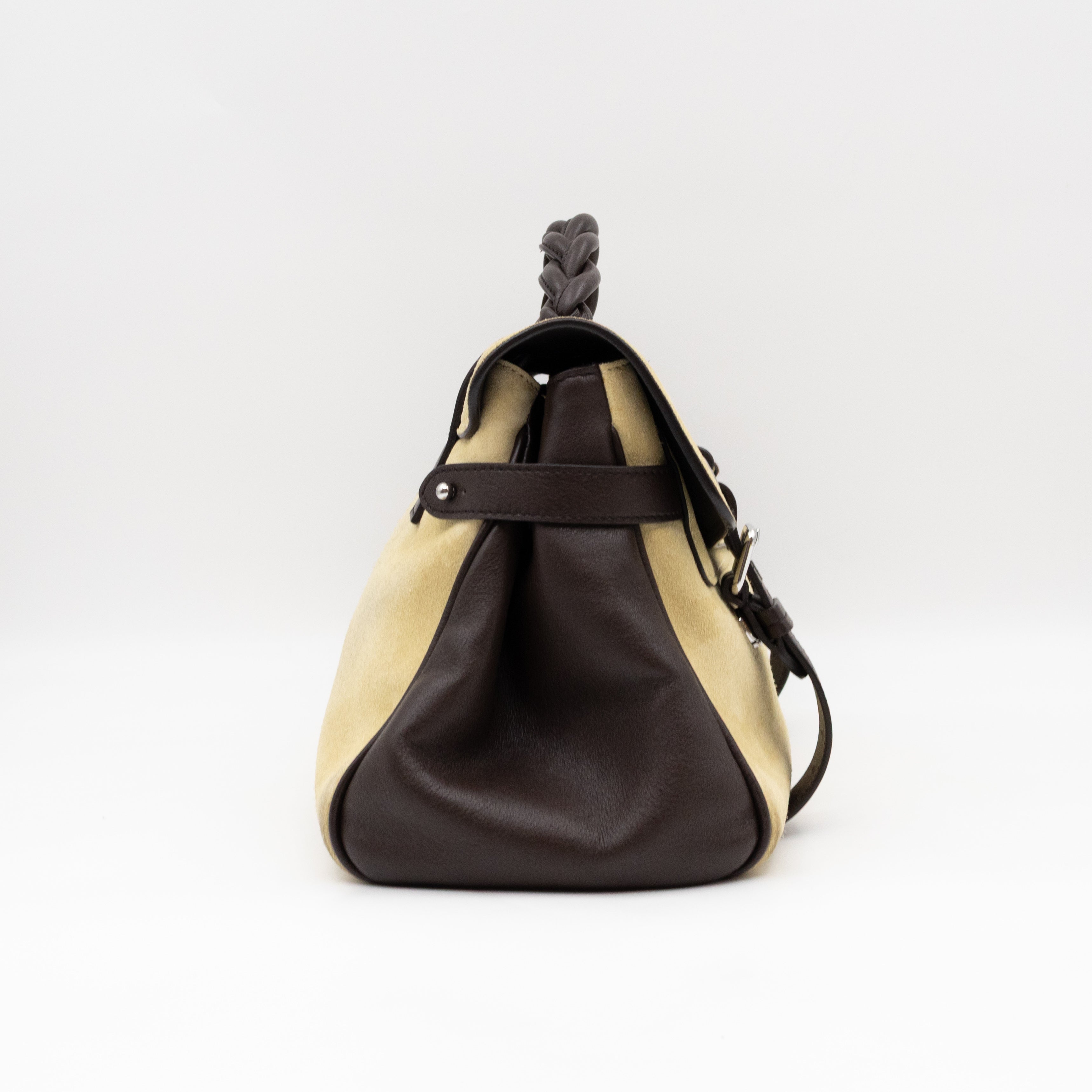 Alexa Top Handle Wild Primrose Suede