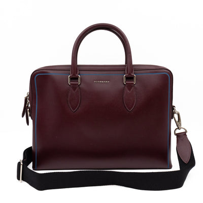 Barrow Briefcase Burgundy Leather