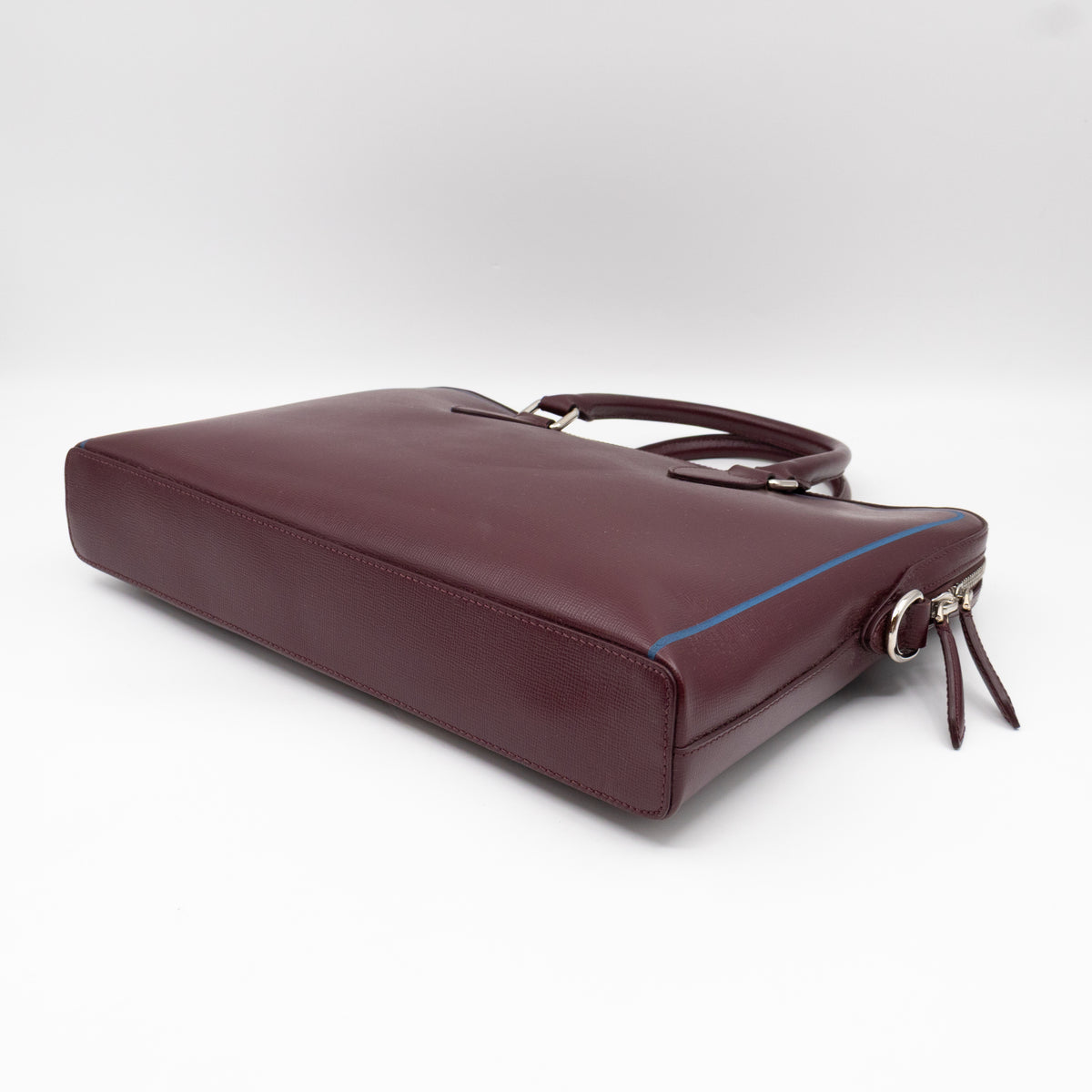 Barrow Briefcase Burgundy Leather