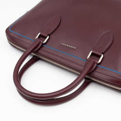 Barrow Briefcase Burgundy Leather
