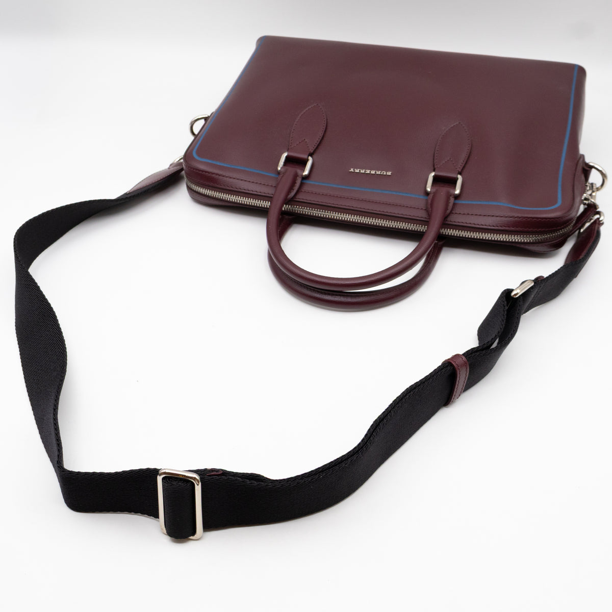 Barrow Briefcase Burgundy Leather