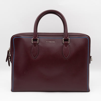 Barrow Briefcase Burgundy Leather