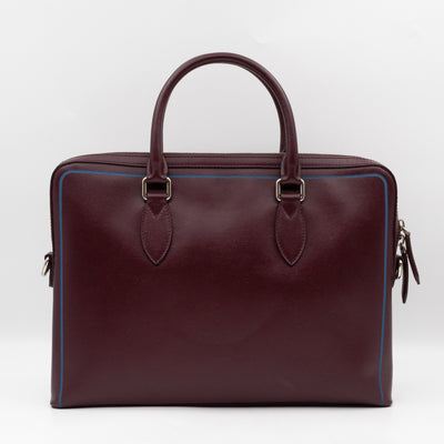 Barrow Briefcase Burgundy Leather