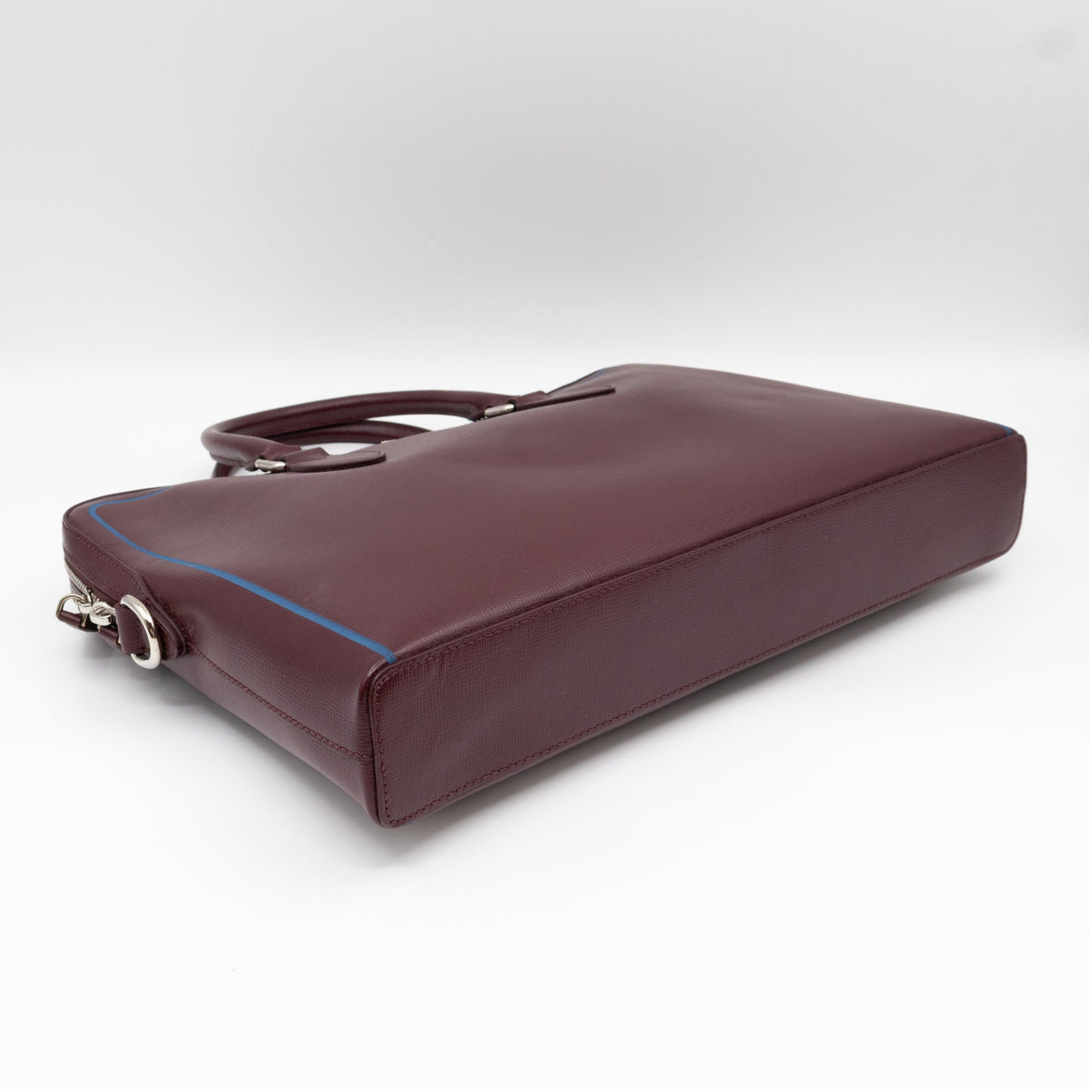 Barrow Briefcase Burgundy Leather
