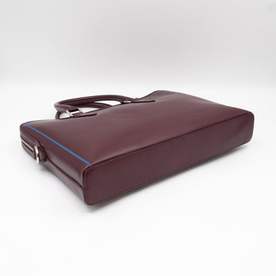 Barrow Briefcase Burgundy Leather