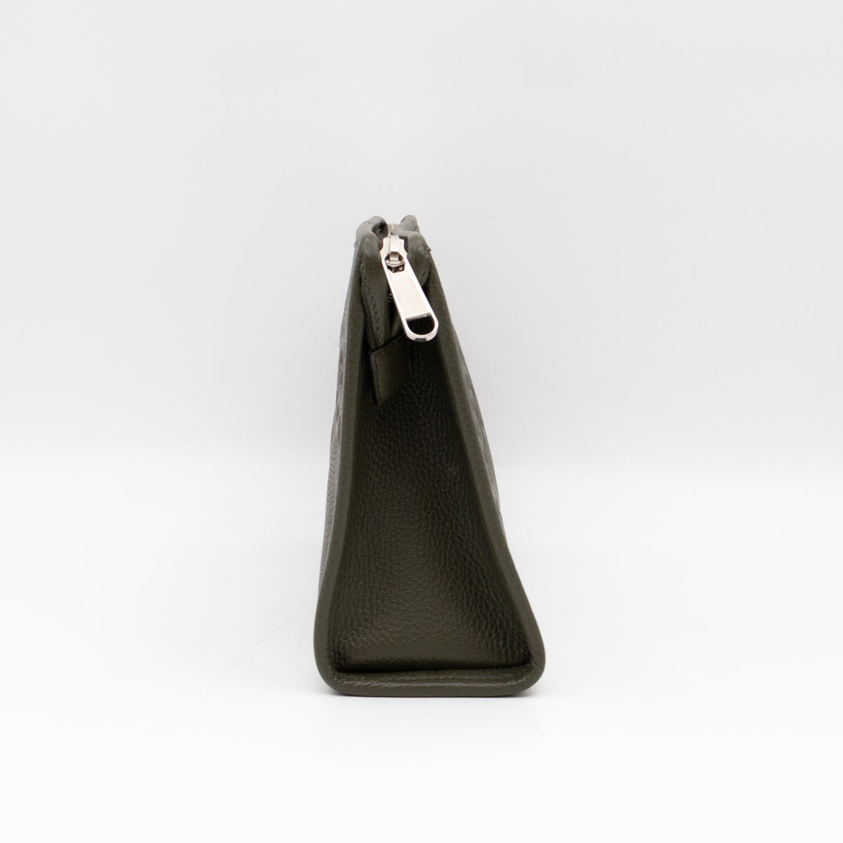 Jumbo GG Pouch Green Leather