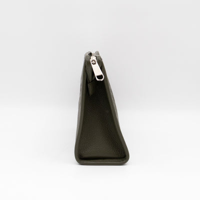 Jumbo GG Pouch Green Leather