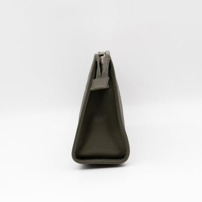 Jumbo GG Pouch Green Leather