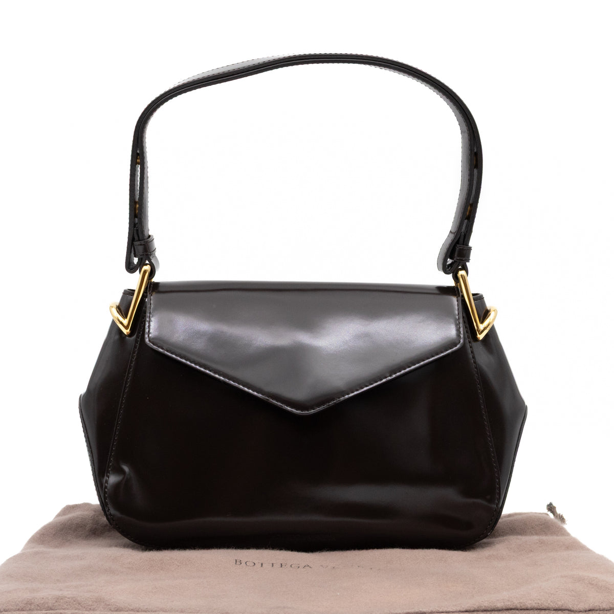 Toyin Shoulder Bag Brown Brushed Leather