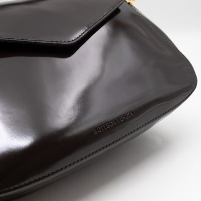 Toyin Shoulder Bag Brown Brushed Leather