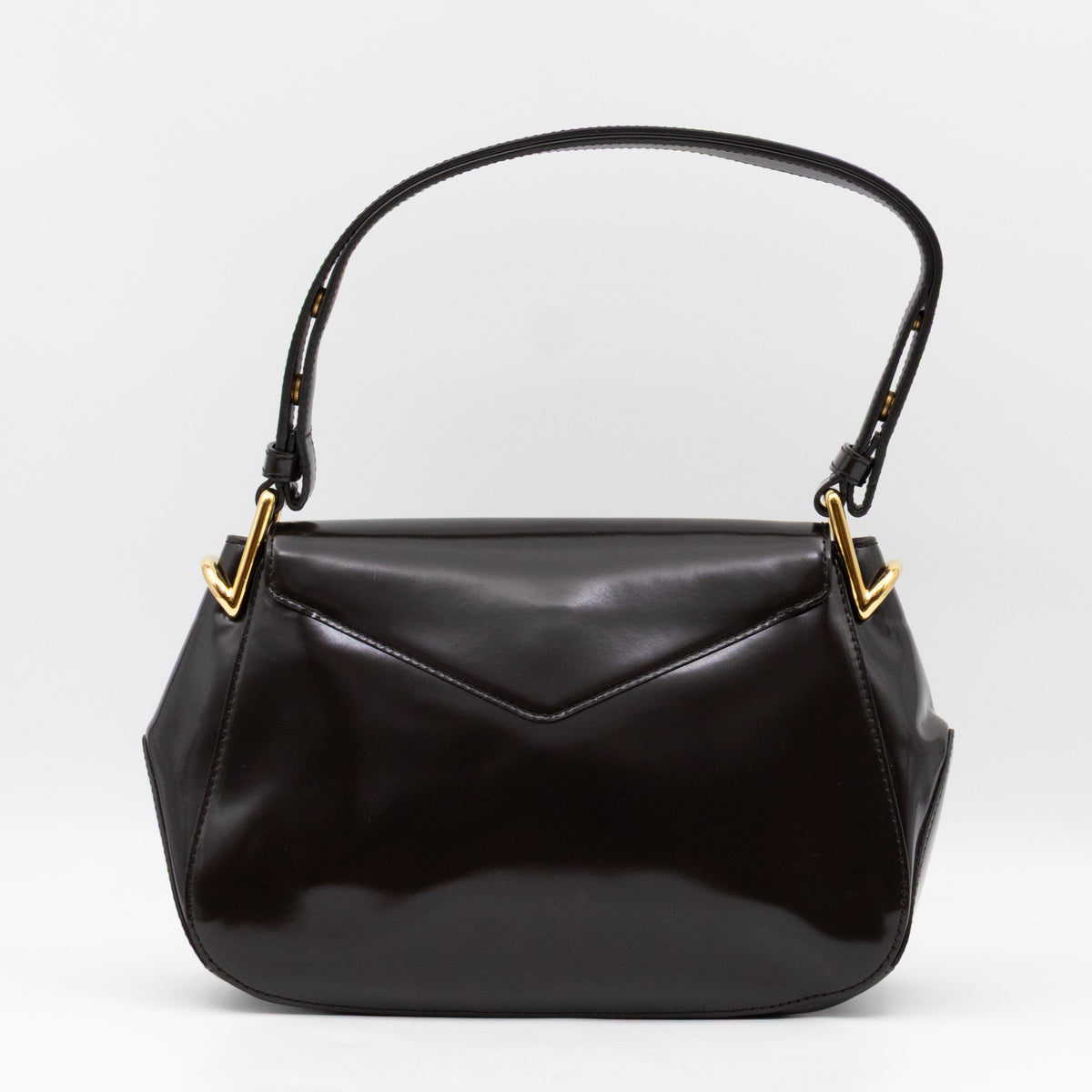 Toyin Shoulder Bag Brown Brushed Leather