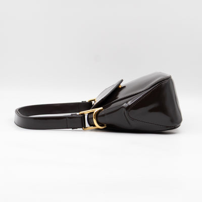Toyin Shoulder Bag Brown Brushed Leather