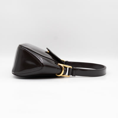 Toyin Shoulder Bag Brown Brushed Leather