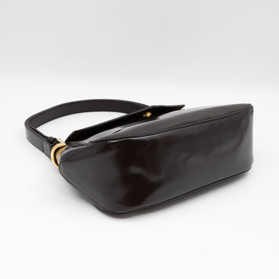 Toyin Shoulder Bag Brown Brushed Leather