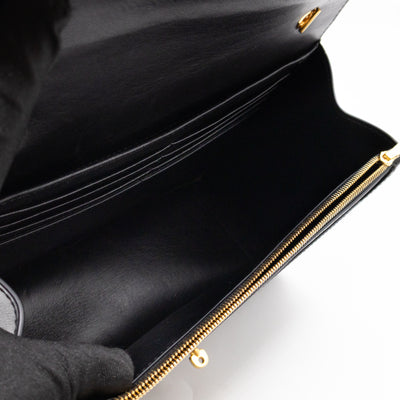 Darley Shoulder Bag Black & Elephant Grey Leather