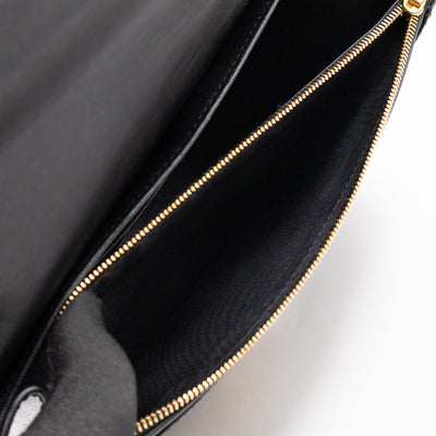 Darley Shoulder Bag Black & Elephant Grey Leather