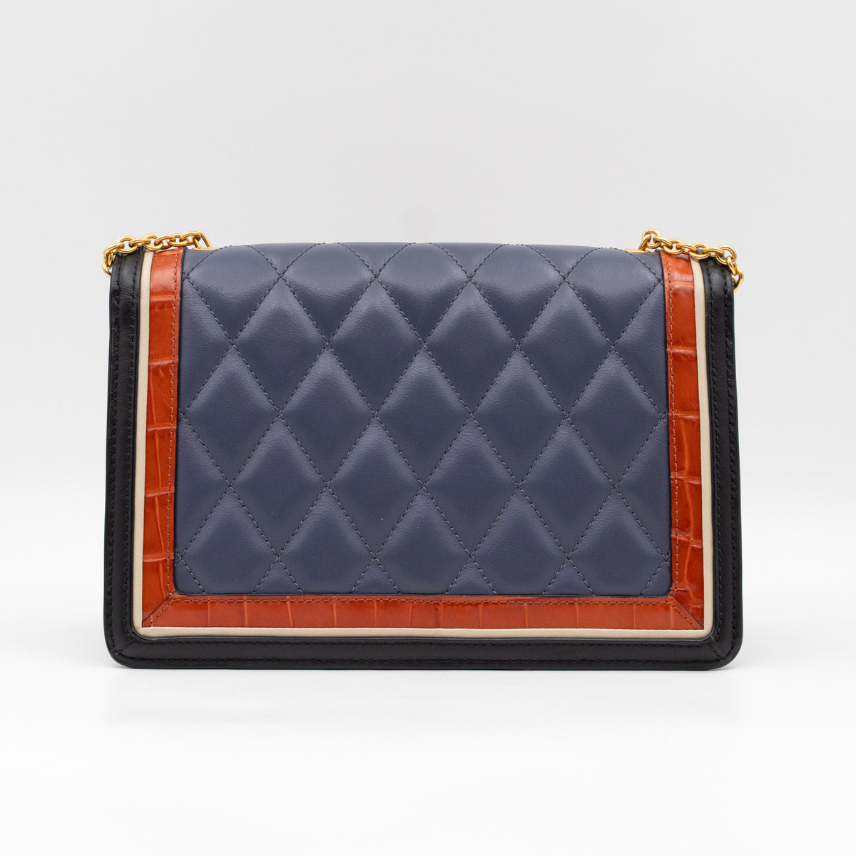 Darley Shoulder Bag Black & Elephant Grey Leather