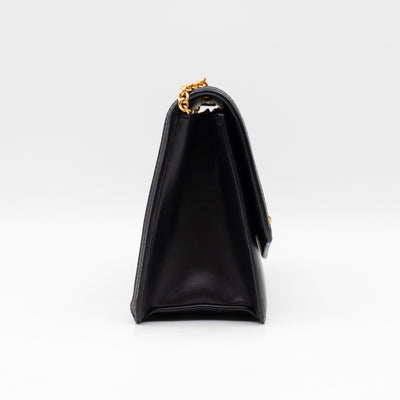Darley Shoulder Bag Black & Elephant Grey Leather