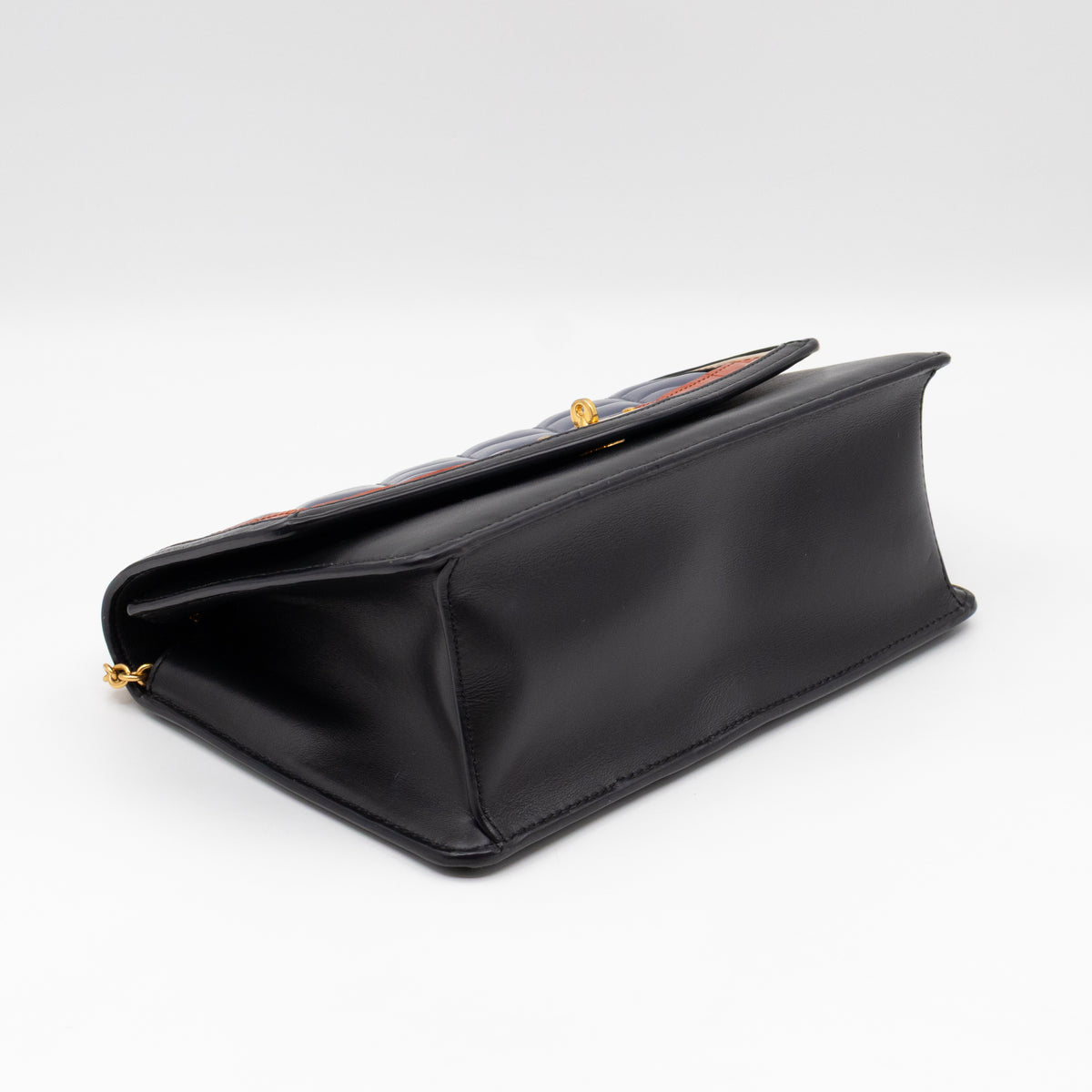 Darley Shoulder Bag Black & Elephant Grey Leather